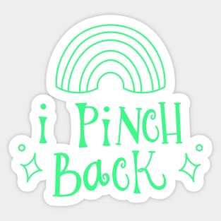 I Pinch Back St. Patrick's Day Sticker